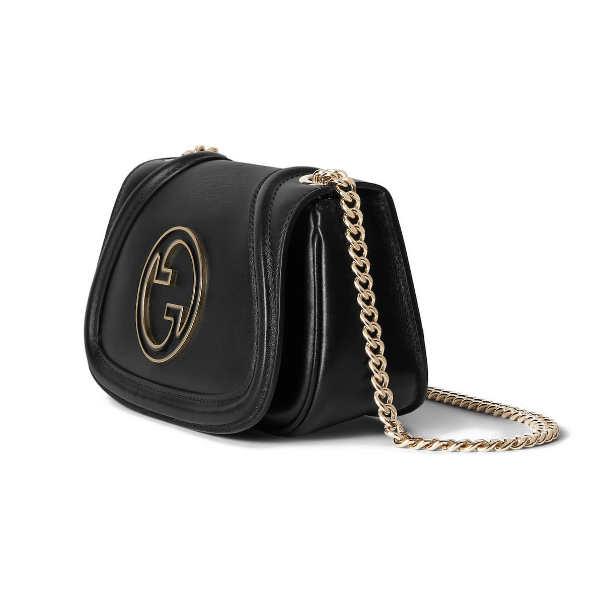 GUCCI Blondie Mini Shoulder Bag - Black Leather