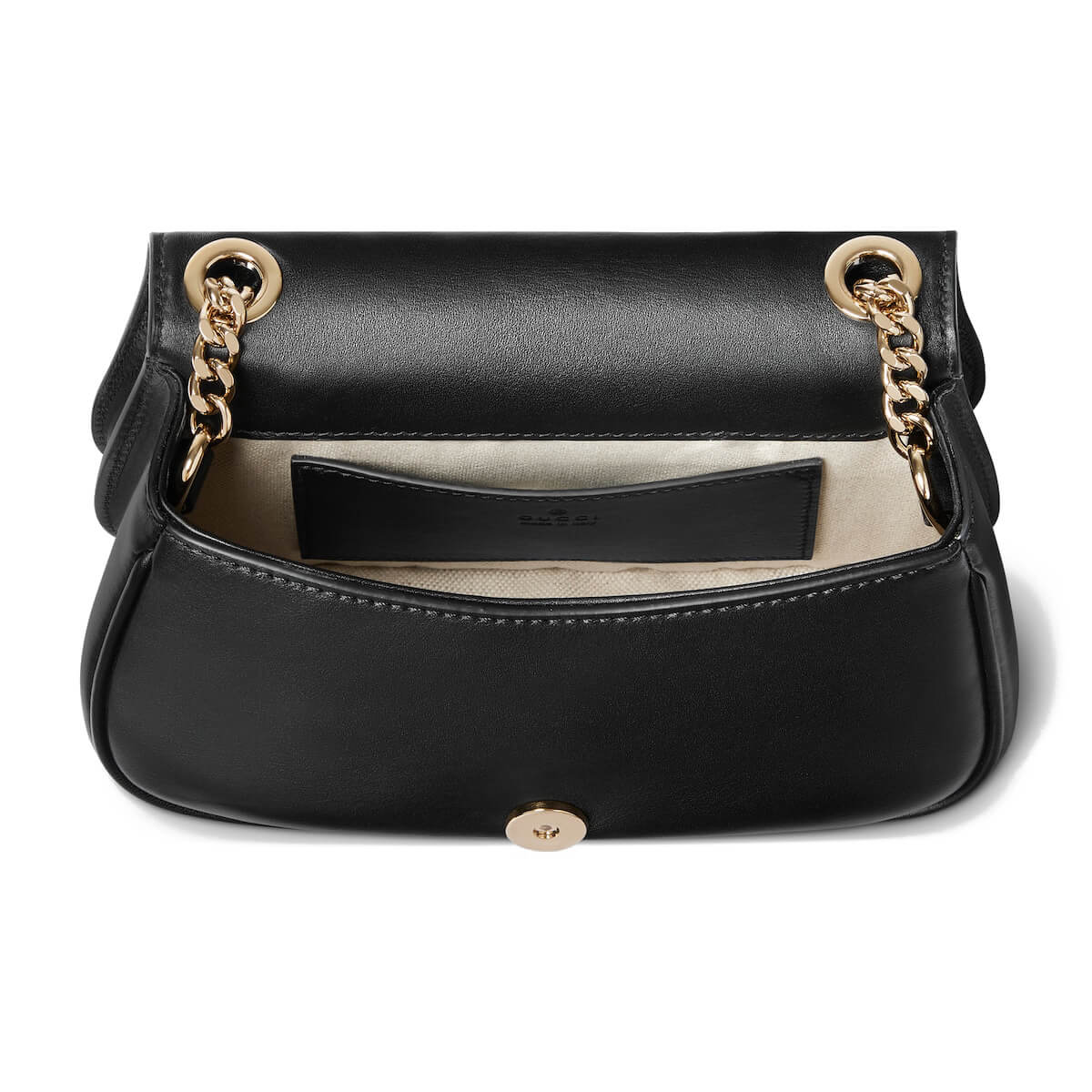 GUCCI Blondie Mini Shoulder Bag - Black Leather