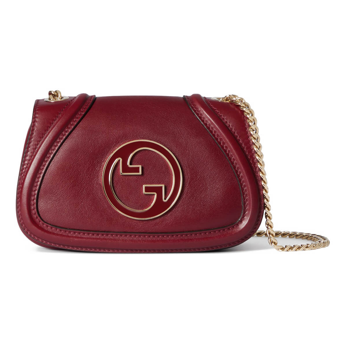 GUCCI Blondie Mini Shoulder Bag - Red Leather