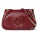 GUCCI Blondie Small Shoulder Bag - Red Leather