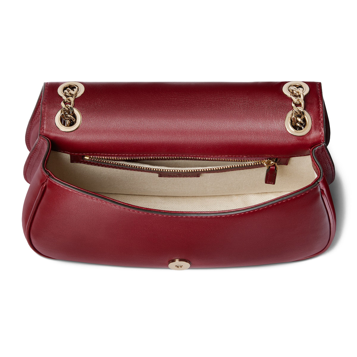 GUCCI Blondie Small Shoulder Bag - Red Leather