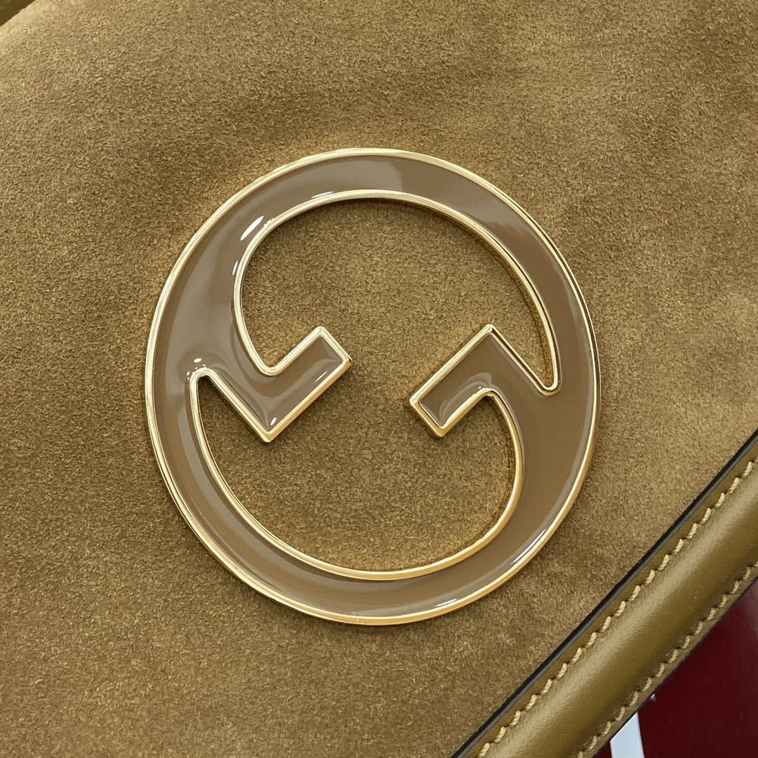 GUCCI Blondie Small Shoulder Bag - Brown Leather