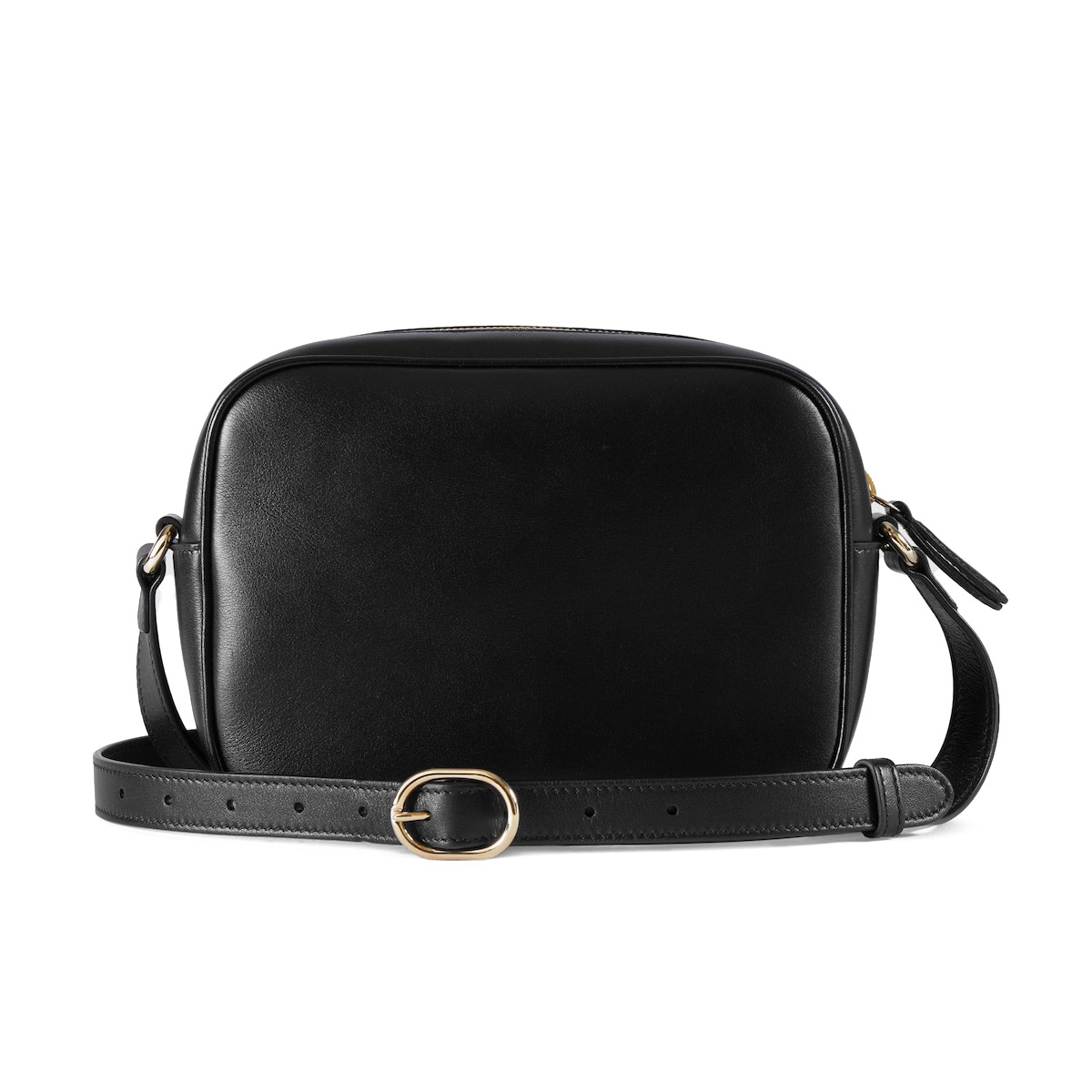 GUCCI Blondie Mini Rectangle Shoulder Bag - Black Leather