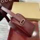 GUCCI Blondie Mini Rectangle Shoulder Bag - Red Leather