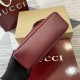 GUCCI Blondie Mini Rectangle Shoulder Bag - Red Leather