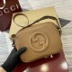 GUCCI Blondie Mini Rectangle Shoulder Bag - Brown Leather