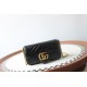 GUCCI GG Marmont Super Mini Shoulder Bag - Black Leather