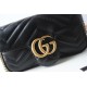 GUCCI GG Marmont Super Mini Shoulder Bag - Black Leather