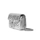 GUCCI GG Marmont Super Mini Shoulder Bag - Silver Leather