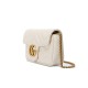 GUCCI GG Marmont Super Mini Shoulder Bag - White Leather