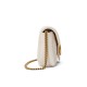 GUCCI GG Marmont Super Mini Shoulder Bag - White Leather