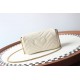 GUCCI GG Marmont Super Mini Shoulder Bag - White Leather