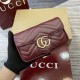 GUCCI GG Marmont Super Mini Shoulder Bag - Red Leather