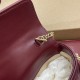 GUCCI GG Marmont Super Mini Shoulder Bag - Red Leather