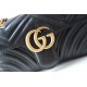 GUCCI GG Marmont Mini Shoulder Bag - Black Leather