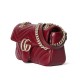 GUCCI GG Marmont Mini Shoulder Bag - Red Leather