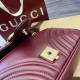 GUCCI GG Marmont Mini Shoulder Bag - Red Leather