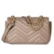 GUCCI GG Marmont Mini Shoulder Bag - Taupe Leather