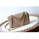 GUCCI GG Marmont Mini Shoulder Bag - Taupe Leather