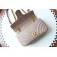 GUCCI GG Marmont Mini Shoulder Bag - Taupe Leather