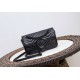 GUCCI GG Marmont Mini Shoulder Bag - Black Leather & Black Hardware