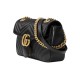 GUCCI GG Marmont Small Shoulder Bag - Black Leather