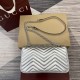 GUCCI GG Marmont Small Shoulder Bag - Silver Leather