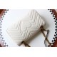 GUCCI GG Marmont Small Shoulder Bag - White Leather