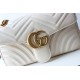 GUCCI GG Marmont Small Shoulder Bag - White Leather