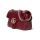 GUCCI GG Marmont Small Shoulder Bag - Red Leather