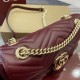 GUCCI GG Marmont Small Shoulder Bag - Red Leather