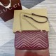 GUCCI GG Marmont Small Shoulder Bag - Red Leather