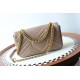 GUCCI GG Marmont Small Shoulder Bag - Taupe Leather