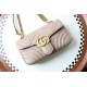 GUCCI GG Marmont Small Shoulder Bag - Taupe Leather