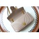 GUCCI GG Marmont Small Shoulder Bag - Taupe Leather