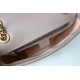 GUCCI GG Marmont Small Shoulder Bag - Taupe Leather