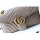 GUCCI GG Marmont Small Shoulder Bag - Taupe Leather