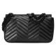 GUCCI GG Marmont Small Shoulder Bag - Black Leather & Black Hardware