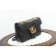 GUCCI GG Marmont Medium Shoulder Bag - Black Leather