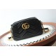 GUCCI GG Marmont Small Camera Shoulder Bag - Black Leather