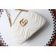 GUCCI GG Marmont Small Camera Shoulder Bag - White Leather