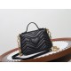 GUCCI GG Marmont Mini Top Handle Bag - Black Leather