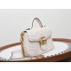 GUCCI GG Marmont Mini Top Handle Bag - White Leather