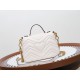 GUCCI GG Marmont Mini Top Handle Bag - White Leather