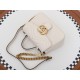 GUCCI GG Marmont Mini Top Handle Bag - White Leather