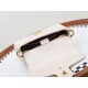 GUCCI GG Marmont Mini Top Handle Bag - White Leather