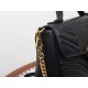 GUCCI GG Marmont Small Top Handle Bag - Black Leather