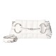 GUCCI Horsebit Chain Small Shoulder Bag - White Leather