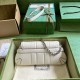 GUCCI Horsebit Chain Small Shoulder Bag - White Leather