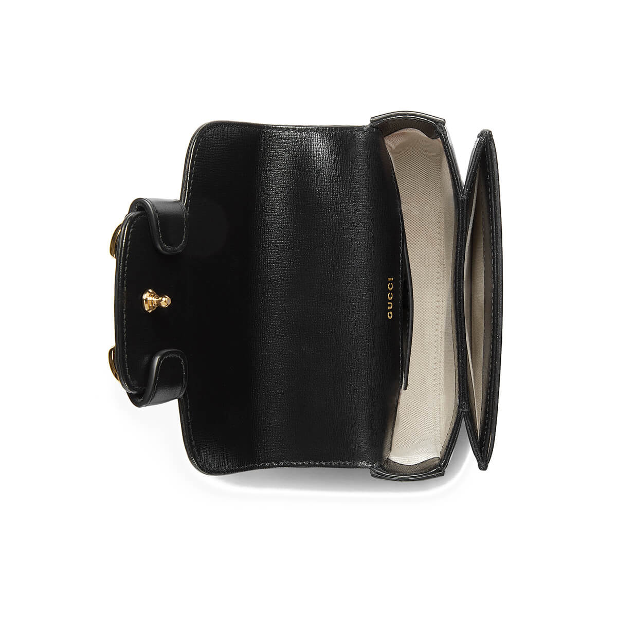 GUCCI Horsebit 1955 Mini Top Handle Bag - Black Leather